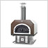 38" x 28" Hybrid Countertop Liquid Propane / Wood Pizza Oven (Copper Vein - Residential)