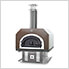 38" x 28" Hybrid Countertop Liquid Propane / Wood Pizza Oven (Copper Vein - Commercial)