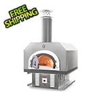 Chicago Brick Oven 38" x 28" Hybrid Countertop Liquid Propane / Wood Pizza Oven (Silver Vein - Commercial)