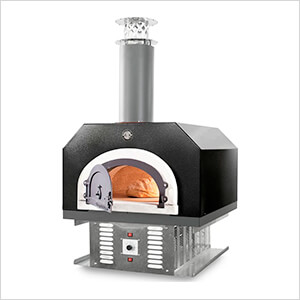 38" x 28" Hybrid Countertop Liquid Propane / Wood Pizza Oven (Solar Black - Commercial)