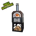 Chicago Brick Oven 38" x 28" Hybrid Countertop Natural Gas / Wood Pizza Oven (Copper Vein - Commercial)