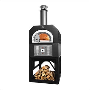 38" x 28" Hybrid Countertop Natural Gas / Wood Pizza Oven (Solar Black - Commercial)