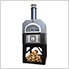 38" x 28" Hybrid Countertop Liquid Propane / Wood Pizza Oven (Silver Vein - Commercial)