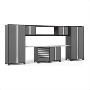 PRO Series 3.0 Grey 9-Piece Set with Stainless Steel Top