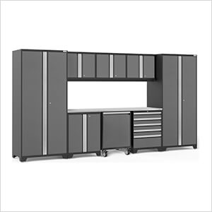 PRO Series 3.0 Grey 9-Piece Set with Stainless Steel Top