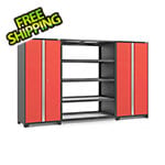 NewAge Garage Cabinets PRO Series Red 3-Piece Garage Cabinet Set