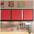 PRO 3.0 Series Red 3-Piece Wall Cabinet Set with Integrated Display Shelf