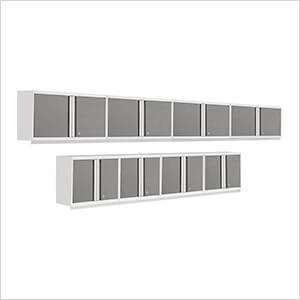 PRO Series 8-Piece Platinum Wall Cabinet Set