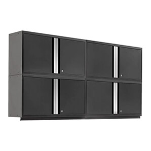 PRO 3.0 Series Black 42" Wall Cabinet (4 Pack)
