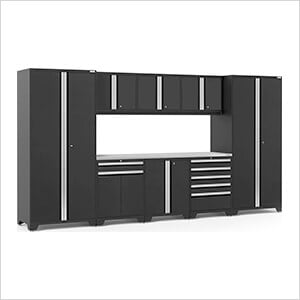 PRO Series 3.0 Black 9-Piece Set with Stainless Steel Top
