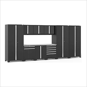 PRO Series 3.0 Black 10-Piece Set with Stainless Steel Top