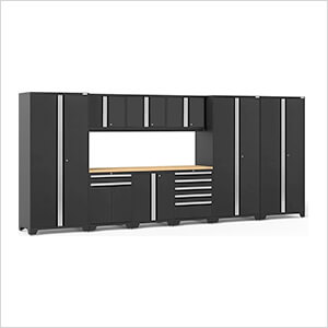 PRO Series 3.0 Black 10-Piece Set with Bamboo Top and LED Lights