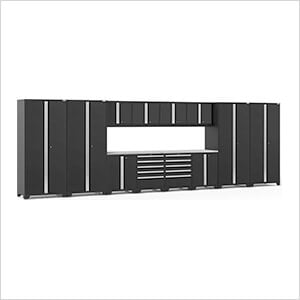 PRO Series 3.0 Black 14-Piece Set with Stainless Steel Tops