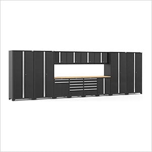PRO Series 3.0 Black 14-Piece Set with Bamboo Tops and LED Lights