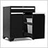 PRO Series Black 16-Piece Corner Set with Stainless Tops, Slatwall and LED Lights