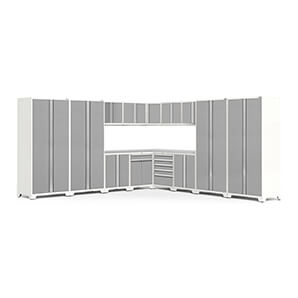 PRO Series 3.0 Platinum 16-Piece Corner Set with Stainless Steel Tops