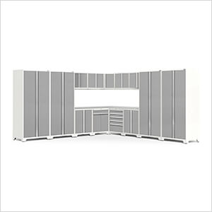 PRO Series Platinum 16-Piece Corner Set with Stainless Steel Tops