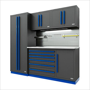 Fusion Pro 5-Piece Tool Cabinet System - The Works (Blue)