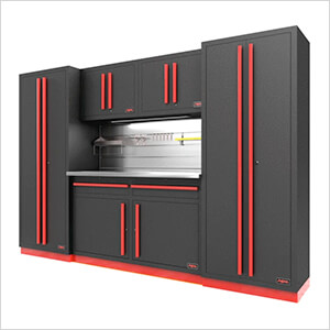 Fusion Pro 6-Piece Garage Cabinet System - The Works (Barrett-Jackson Edition)