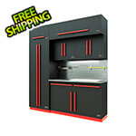 Proslat Fusion Pro 7-Piece Garage Cabinet System - The Works (Barrett-Jackson Edition)