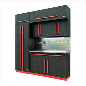 Fusion Pro 7-Piece Garage Cabinet System - The Works (Barrett-Jackson Edition)