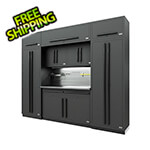 Proslat Fusion Pro 9-Piece Garage Cabinet System - The Works (Black)