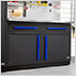 Fusion Pro 9-Piece Garage Cabinet System - The Works (Blue)