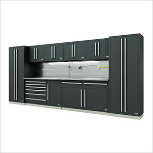 Fusion Pro 10-Piece Tool Cabinet System - The Works (Silver)