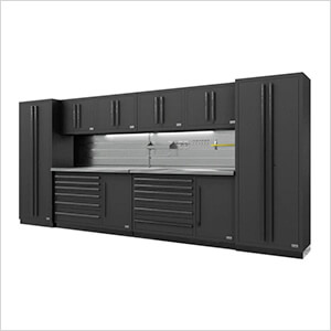 Fusion Pro 10-Piece Tool Cabinet System - The Works (Black)