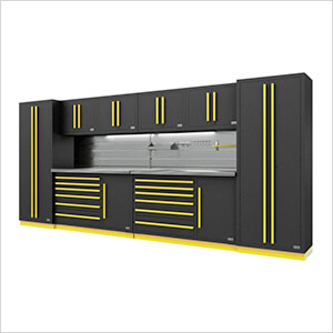 Fusion Pro 10-Piece Tool Cabinet System - The Works (Yellow)