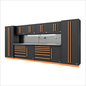 Fusion Pro 10-Piece Tool Cabinet System - The Works (Orange)
