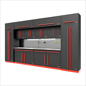 Fusion Pro 14-Piece Garage Cabinet Set - The Works (Barrett-Jackson Edition)