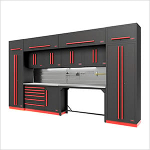 Fusion Pro 14-Piece Garage Cabinet System - The Works (Barrett-Jackson Edition)
