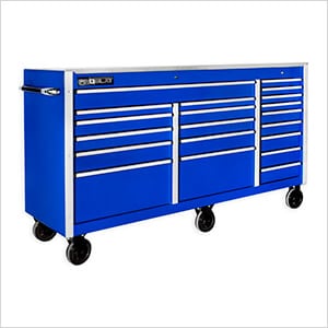 Blue 72" Rolling Tool Chest with Work Surface