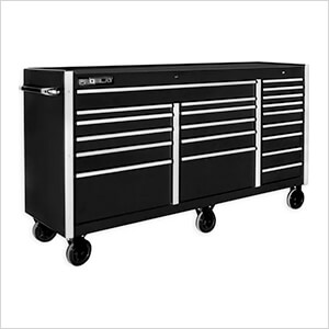 Black 72" Rolling Tool Chest with Work Surface