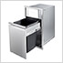 15-Inch Roll-Out Trash Bin with Grill Controller Mount