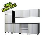Contur Cabinet 10' Premium Stainless Steel Garage Cabinet System with Stainless Steel Tops