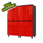 Contur Cabinet 5' Premium Cayenne Red Garage Cabinet System