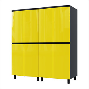 5' Premium Vespa Yellow Garage Cabinet System