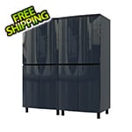 Contur Cabinet 5' Premium Karbon Black Garage Cabinet System