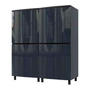 5' Premium Karbon Black Garage Cabinet System