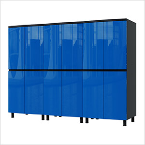 7.5' Premium Santorini Blue Garage Cabinet System