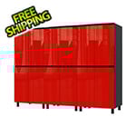 Contur Cabinet 7.5' Premium Cayenne Red Garage Cabinet System
