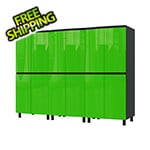 Contur Cabinet 7.5' Premium Lime Green Garage Cabinet System