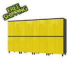 Contur Cabinet 10' Premium Vespa Yellow Garage Cabinet System