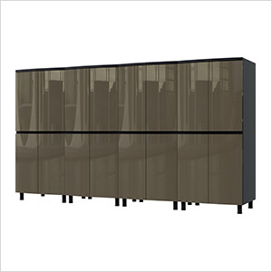 10' Premium Terra Grey Garage Cabinet System