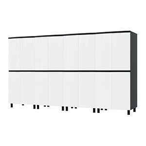 10' Premium Alpine White Garage Cabinet System
