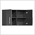 6-Piece Garage Cabinet System with Bamboo Worktop in Graphite Grey Metallic