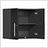 7-Piece Garage Cabinet System with Bamboo Worktop in Midnight Black Metallic