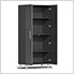 6-Piece Cabinet System with Channeled Worktop in Graphite Grey Metallic